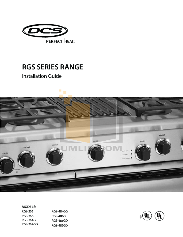 Download free pdf for DCS RGS486GD Range manual